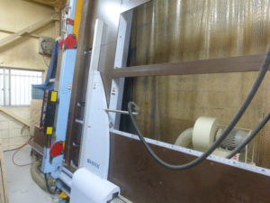 板を切るのに用いたパネルソー